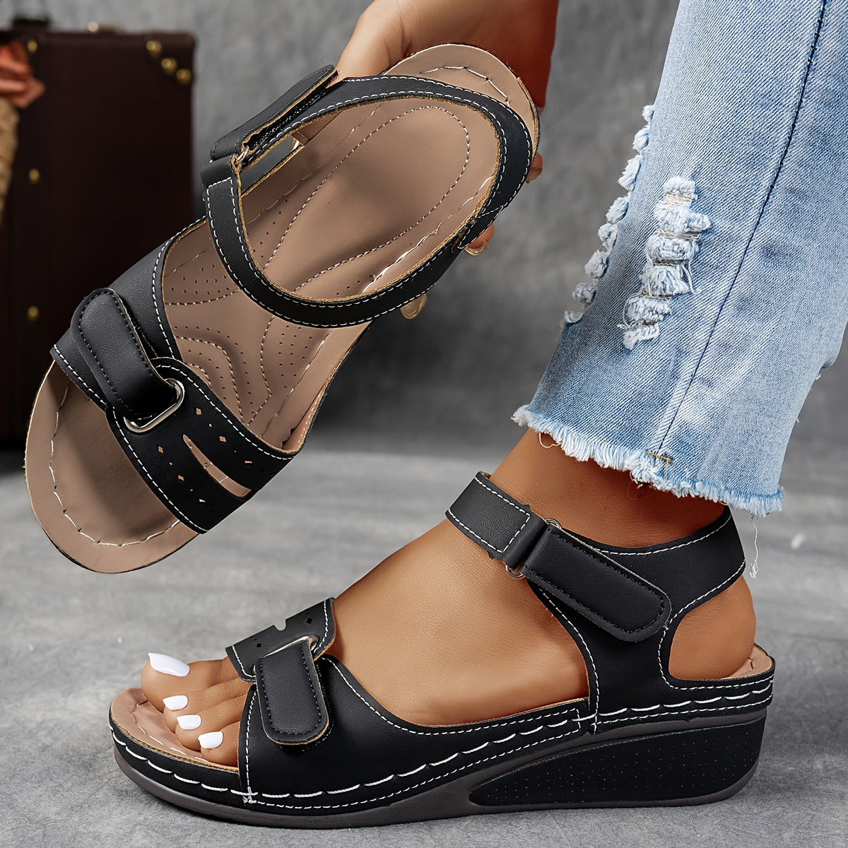 SANDALIAS CON SOPORTE SORELLA