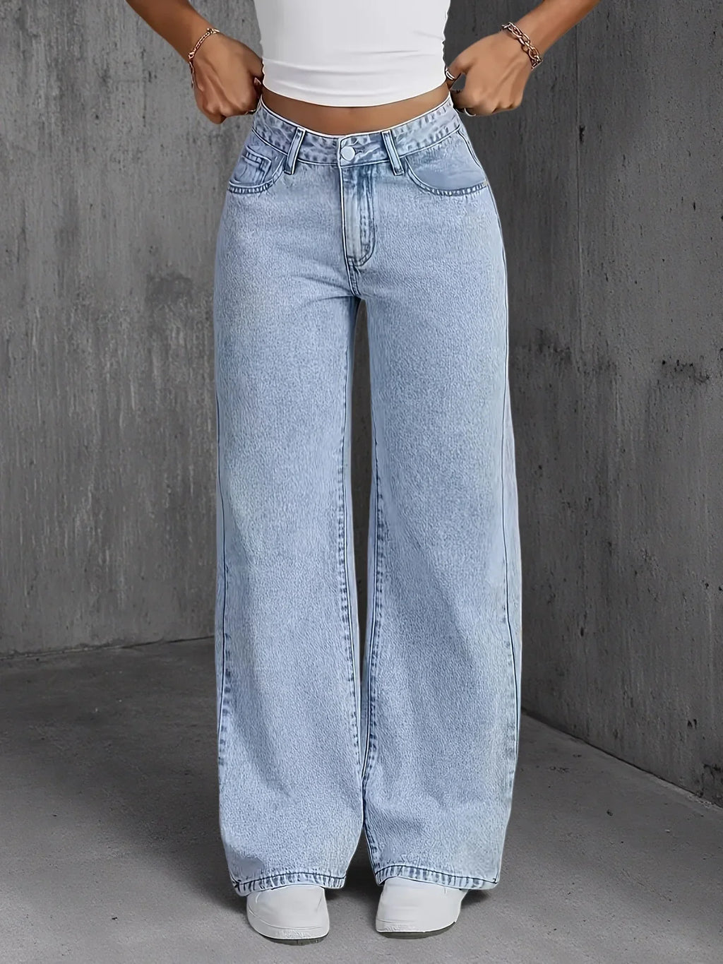 Vaqueros Leg Denim- aurora