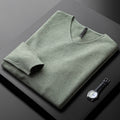 Jersey de cachemira con cuello en V de HUXFORD