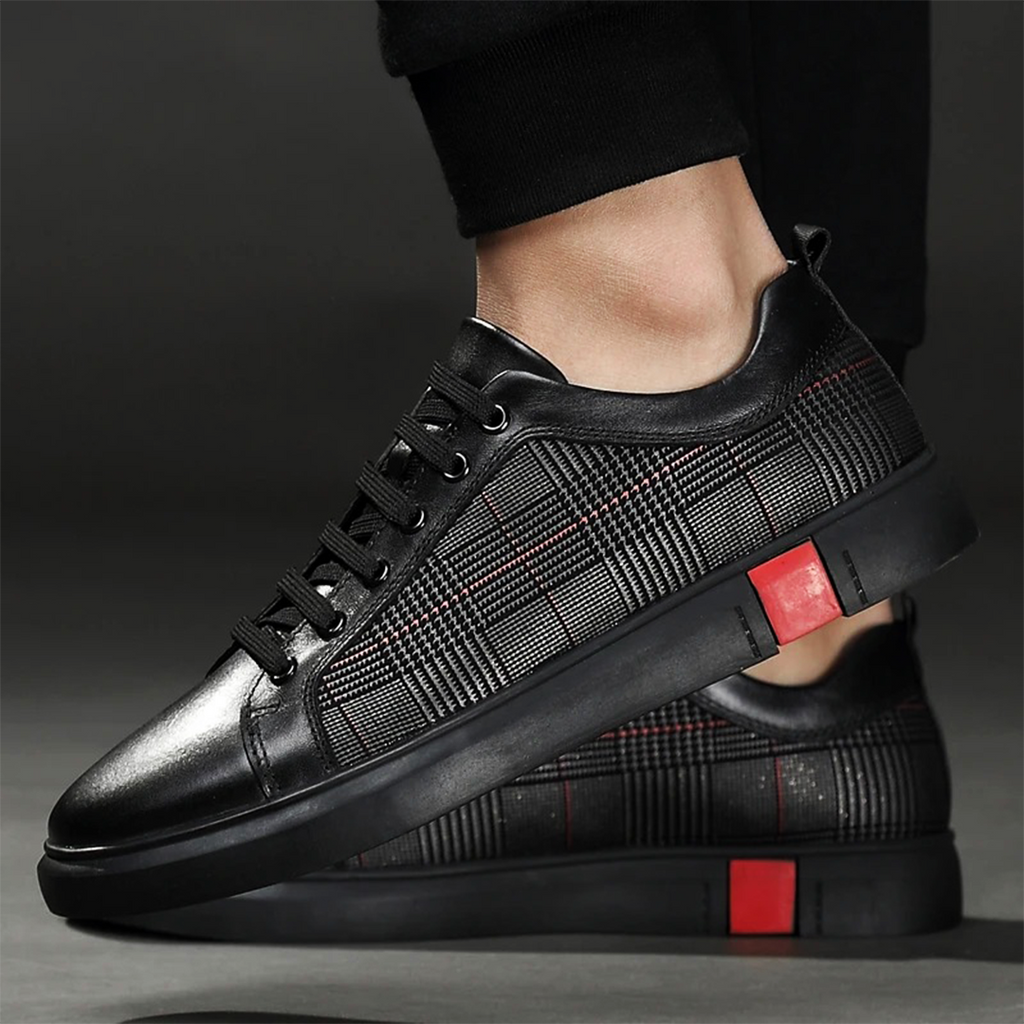 Zapatillas deportivas de cuero hechas a mano LUCCA
